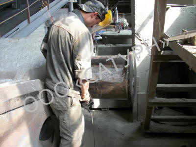 ремонта износа оси щековой дробилки СМД-118